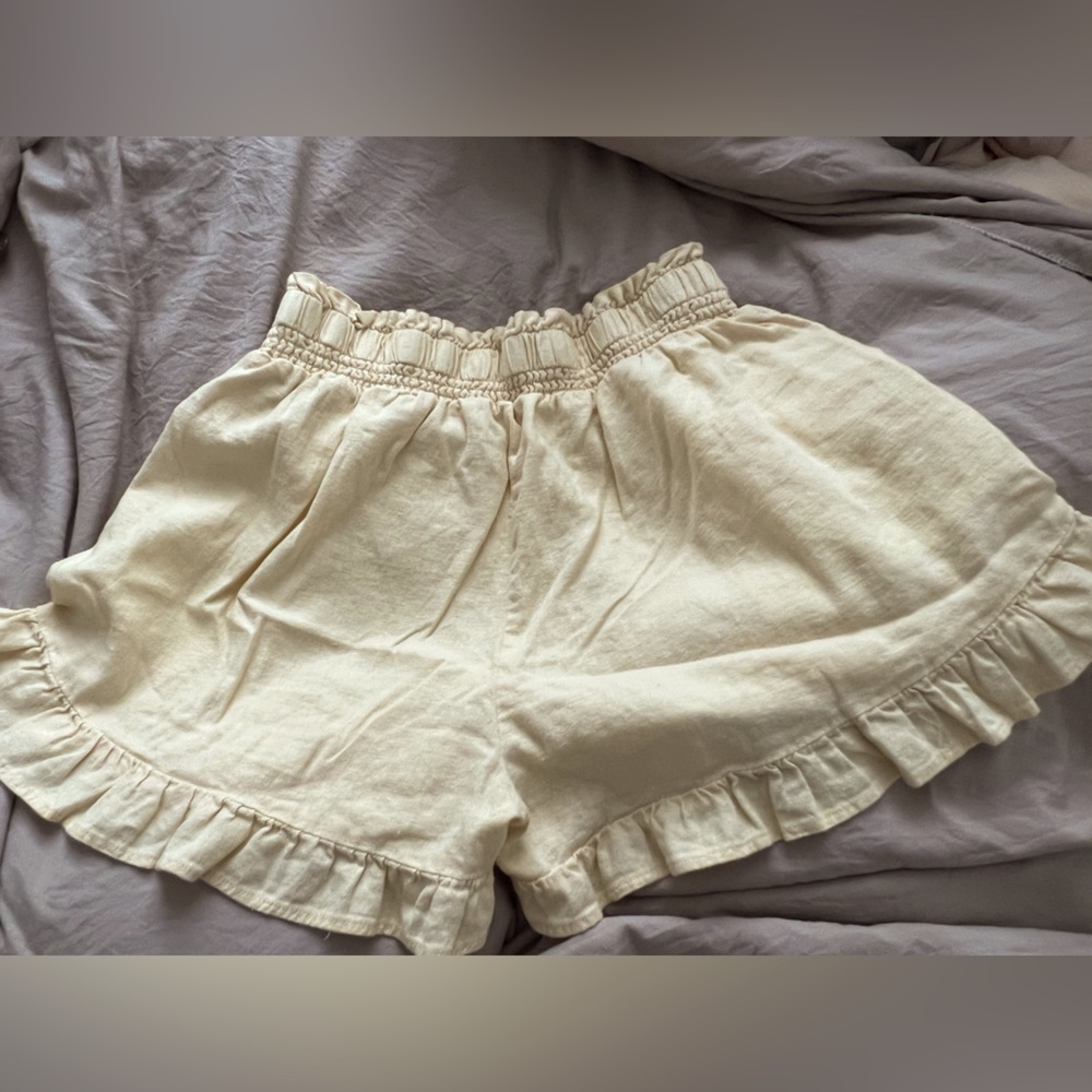 Pale yellow shorts